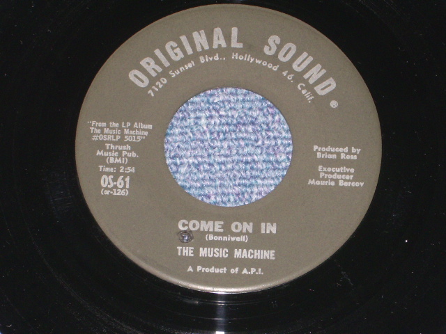 画像: THE MUSIC MACHINE - TALK TALK  / 1966 US ORIGINAL 7"Single 
