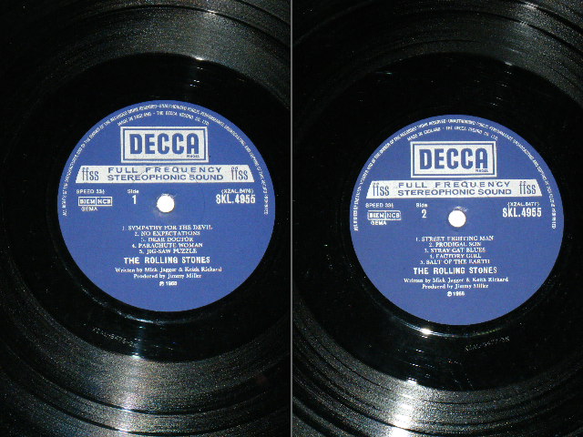 画像:  THE ROLLING STONES - BEGGARS BANQUET ( MATRIX # 2K/3K : Ex++/Ex+++ )/ 1970? UK ORIGINAL 2md Press  STEREO LP 