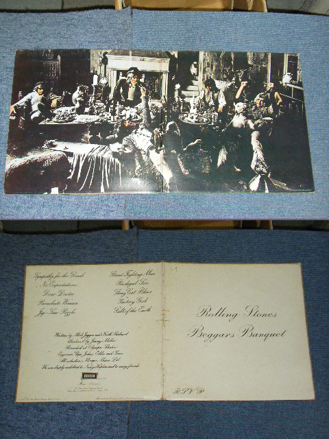 画像:  THE ROLLING STONES - BEGGARS BANQUET ( MATRIX # 4A/2A : Ex+/Ex+++) / 1968 UK ORIGINAL MONO LP 