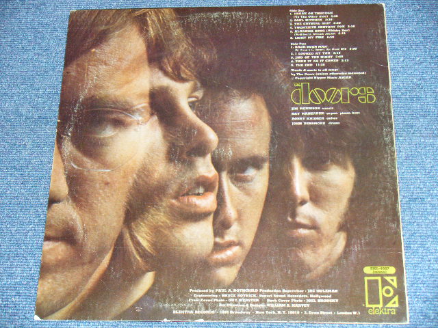 画像: THE DOORS - THE DOORS ( DEBUT ALBUM : Ex/Ex+++,Ex  )  / 1967 US ORIGINAL MONO LP 