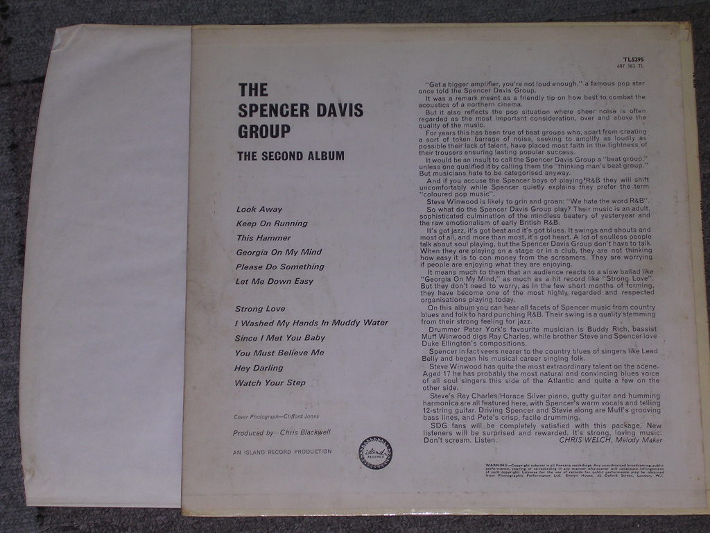 画像: SPENCER DAVIS GROUP - THE SECOND ALBUM   /  1966 UK ORIGINAL MONO LP 