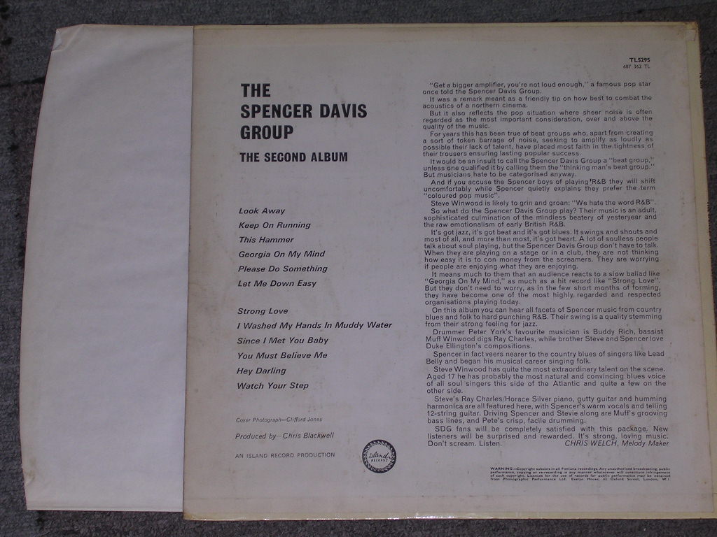 画像: SPENCER DAVIS GROUP - THE SECOND ALBUM (Exz++/Ex++) / 1966 UK ENGLAND ORIGINAL MONO Used LP