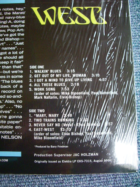 画像: BUTTERFIELD BLUES BAND - EAST WEST / 2001 US 180 glam HEAVY WEIGHT REISSUE SEALED LP
