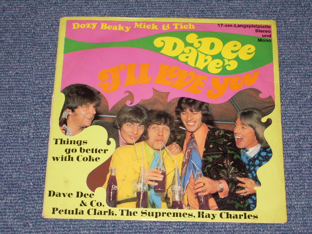 画像1: DAVE DEE DOZY BEAKY MICK & TICH on HOST + RAY CHARLES + PETULA CLARK + THE SUPREMES - I'LL LOVE YOU "THINGS GO BETTER WITH COKE" / 1968 WEST GERMANY ORIGINAL 7"EP With PICTURE SLEEVE