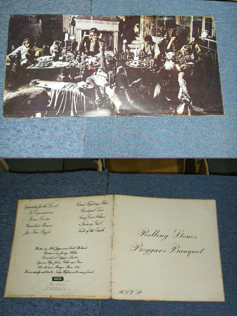 画像:  THE ROLLING STONES - BEGGARS BANQUET ( MATRIX # 2K/2K : VG++/VG+++) / 1968 UK ORIGINAL STEREO LP 