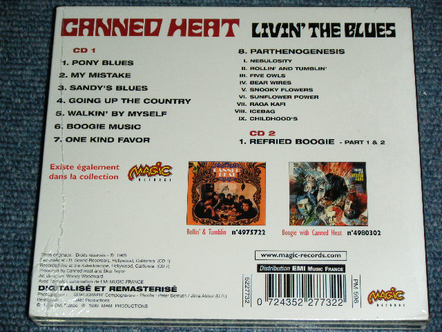 画像: CANNED HEAT - LIVIN' THE BLUES /  1999 FRANCE  Brand New SEALED 2CD 
