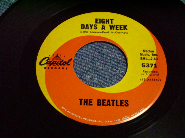 画像: BEATLES - EIGHT DAYS A WEEK / US 7" SINGLE ORIGINAL  With PS