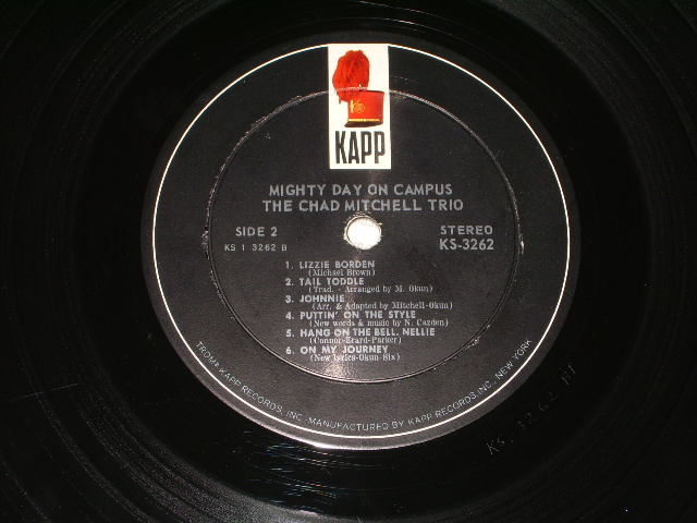 画像: THE CHAD MITCHELL TRIO (JIM MCGUINN of THE BYRDS ) - MIGHTY DAYS ON CAMPUS / 1962 US ORIGINAL STEREO LP 