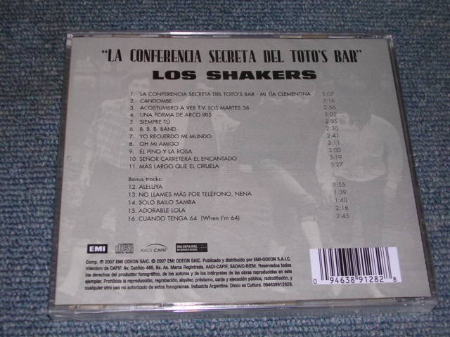 画像: LOS SHAKERS - LA CONFERNCIA SECRETA DEL TOTO'S BAR  /2007 ARGENTINA Brande New SEALED  CD