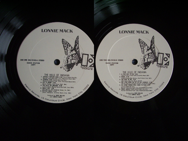 画像: LONNIE MACK - THE HILLS OF INDIANA  /  1971 US ORIGINAL WHITE LABEL PROMO LP
