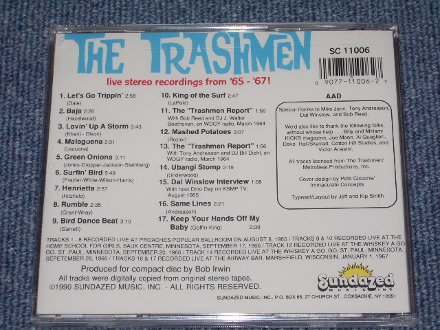 画像: TRASHMEN - LIVE BIRD B'65-'67  /1990 US SEALED NEW CD