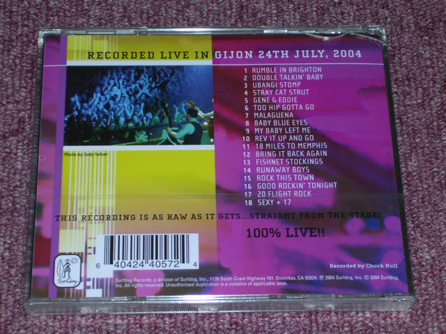 画像: STRAY CATS - RECORDED LIVE IN GIJON 24TH JULY / 2004 US ORIGINAL Sealed CD  