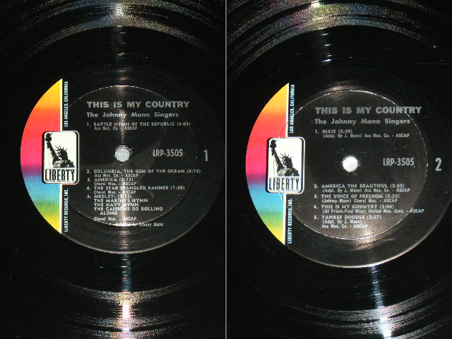 画像: JOHNNY MANN SINGERS - THIS IS MY COUNTRY / 1966  US ORIGINAL MONO Used LP