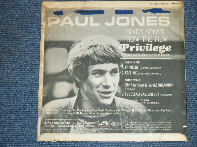 画像: PAUL JONES - PRIVILEGTE  / 1967 UK ORIGINAL 7"EP With PICTURE SLEEVE 