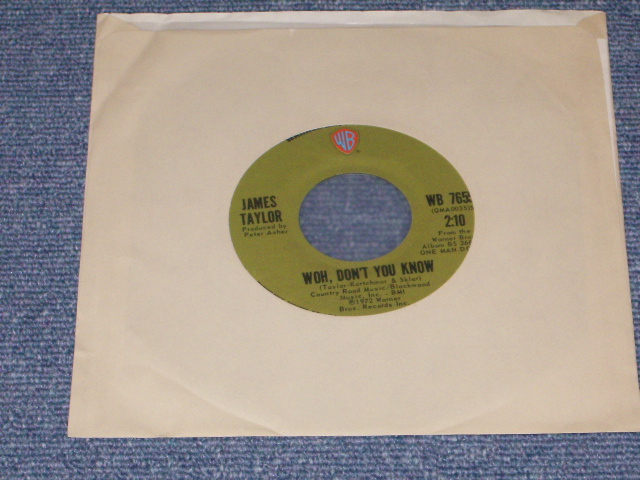 画像: JAMES TAYLOR - DON'T LET ME BE LONELY TONIGHT /   1972 US ORIGINAL 7"SINGLE  