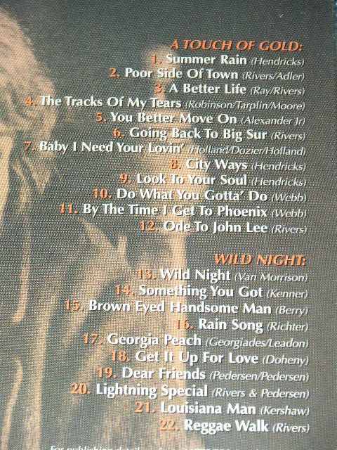 画像: JOHNNY RIVERS - A TOUCH OF GOLD + WILD NIGHT   ( 2 in 1 )  / 2008 UK ORIGINAL Brand New  SEALED  CD