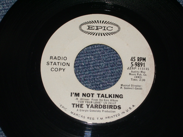 画像: THE YARDBIRDS - SHAPES OF THINGS  / 1966  US ORIGINAL WHITE LABEL PROMO 7"SINGLE