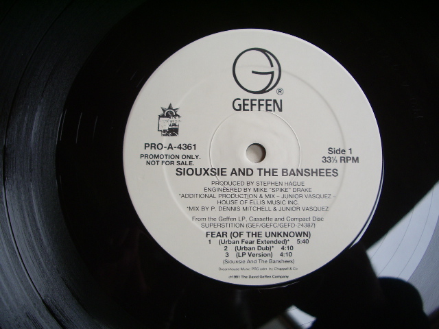 画像: SOUXSIE & THE BANSHEES - FEAR   / 1991 US PROMO ONLY 12" 