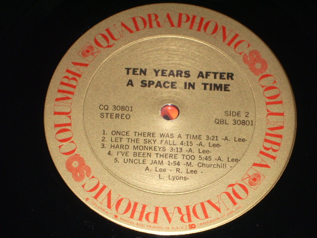 画像: TEN YEARS AFTER - A SPACE IN TIME US ORIGINAL 4ch LP 