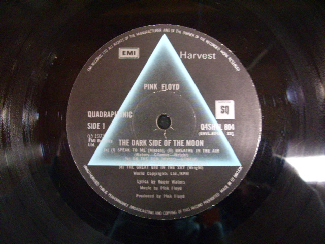 画像: PINK FLOYD - ( 4ch DISC ) THE DARK SIDE OF THE MOON / 1973 UK ORIGINAL LP 