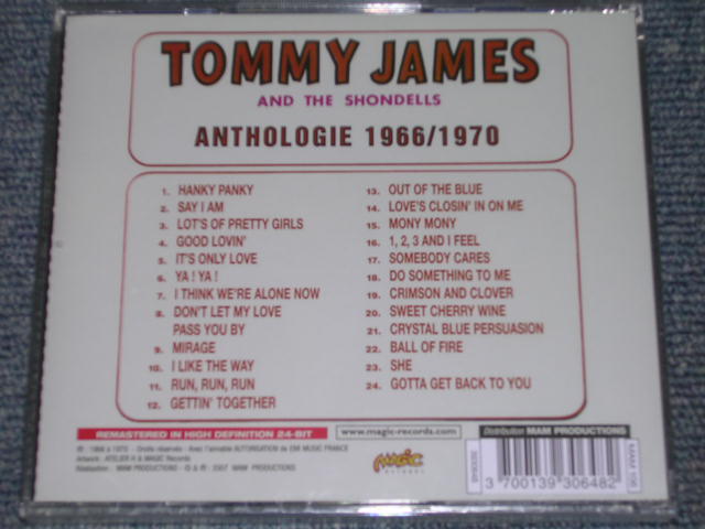 画像: TOMMY JAMES & THE SHONDELLS - ANTHOLOGY 1966-1970 / 2007 FRANCE SEALED  CD