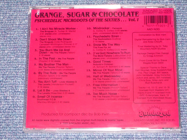画像: V.A./OMNIBUS - ORANGE SUGAR & CHOCOLATE   PSYCHEDELIC MICRODOTTS VOL.1  / 1989  US SEALED CD