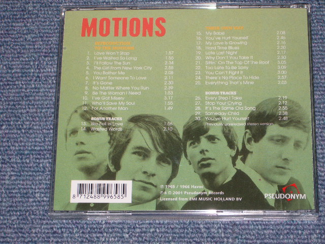 画像: THE MOTIONS - INTRODUCING TO THE MOTIONS + THEIR OWN WAY  / 2001 HOLLAND  Brand New CD