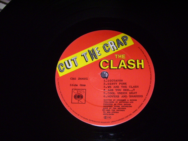 画像: The CLASH  - CUT THE CRAP (With CUSTOM INNER SLEEVE) (Ex+++/MINT-) / 1985 US AMERICA ORIGINAL Used LP 