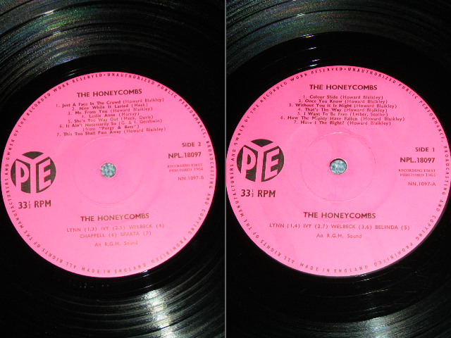 画像: The HONEYCOMBS - THE HONEY COMBS (Ex+++/MINT-) /1964 UK ENGLAND ORIGINAL MONO Used LP