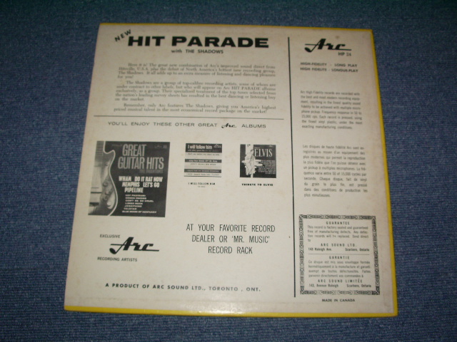画像: THE SHADOWS - HIT PARADE WITH  / 1960's CANADA  ORIGINAL MONO LP 