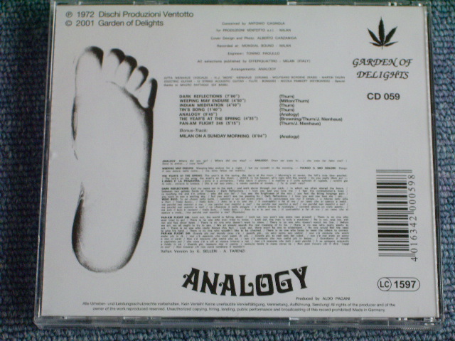 画像: ANALOGY - ANALOGY / 2001 GERMANY Brand New CD