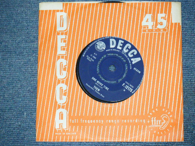 画像: THEM ( VAN MORRISION ) - ONE MORE TIME / 1965 UK ORIGINAL 7"Single