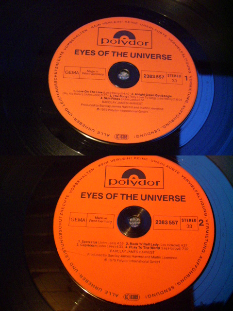 画像: BARCLAY JAMES HARVEST - EYES OF THE UNIVERSE  / 1979 WEST-GERMANY  ORIGINAL LP