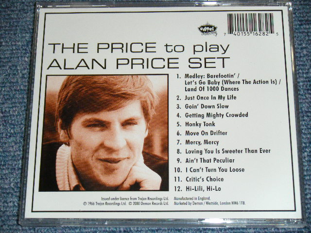 画像: THE ALAN PRICE SET ( Ex: THE ANIMALS ) - THE PRICE TO PLAY  / 2000 UK Brand New CD 