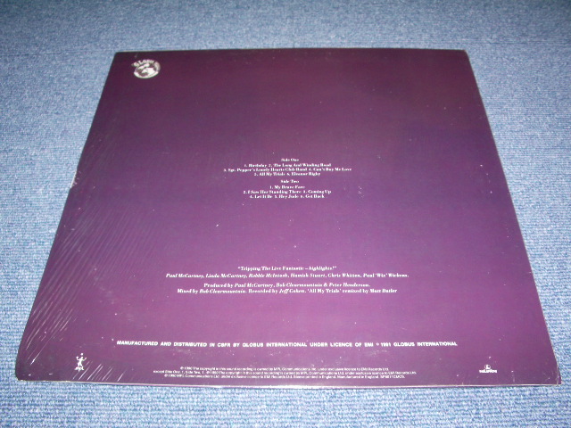 画像: PAUL McCARTNEY - TRIPPING THE LIVE FANTASTIC HIGHLIGHTS / 1990 SEALED US ORIGINAL LP 