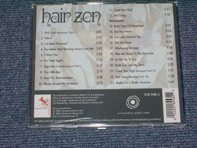 画像: ZEN - HAIR / 2002 NETHERLAND/HOLLAND  ORIGINAL BRAND NEW   CD
