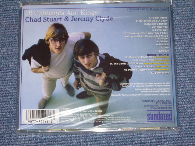 画像: CHAD&JEREMY -  OF CABBAGES AND KINGS  / 2002 US SEALED CD