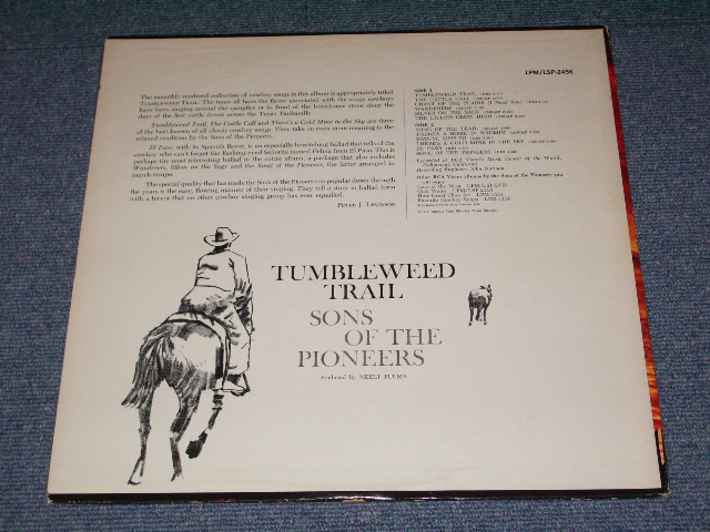 画像: SONS OF THE PIONEERS - TUMBLEWEED TRAIL / 1962 US Original  Stereo LP 