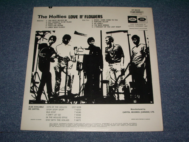 画像: THE HOLLIES - LOVE n' FLOWERS    / 1968 CANADA ONLY  ORIGINAL Used STEREO  LP 