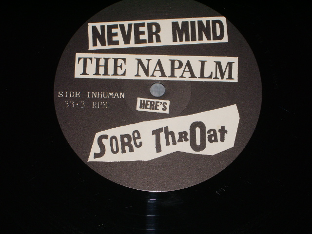 画像: SORE THROAT - NEVER MIND THE NAPALM  / UK ORIGINAL LP