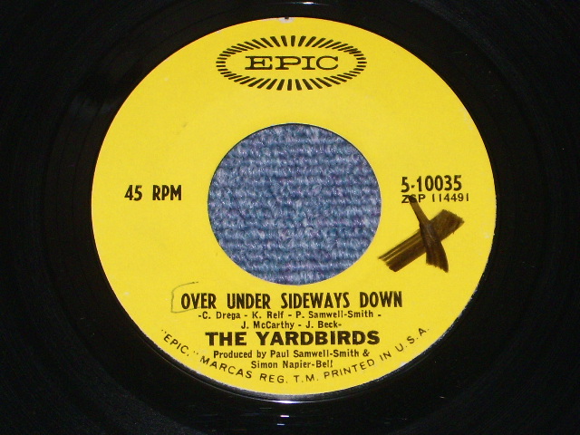 画像: THE YARDBIRDS - OVER UNDER SIDEWAYS DOWN  / 1966  US ORIGINAL 7"SINGLE