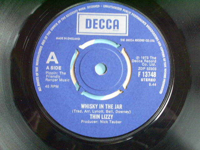 画像: THIN LIZZY - WHISKY IN THE JAR   / 1973  UK ORIGINAL 7"SINGLE