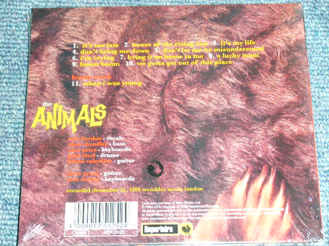 画像: THE  ANIMALS -  GREATEST HITS LIVE ! ( ORIGINAL ALBUM + BONUS ） / 2008 GERMAN Brand New SEALED CD 