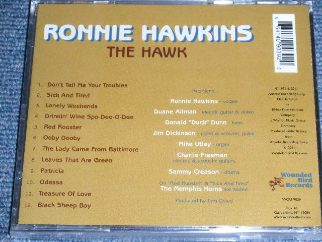 画像: RONNIE HAWKINS ( With DUANE ALLMAN ) - THE HAWK /  2011 US  Brand New  Sealed  CD 