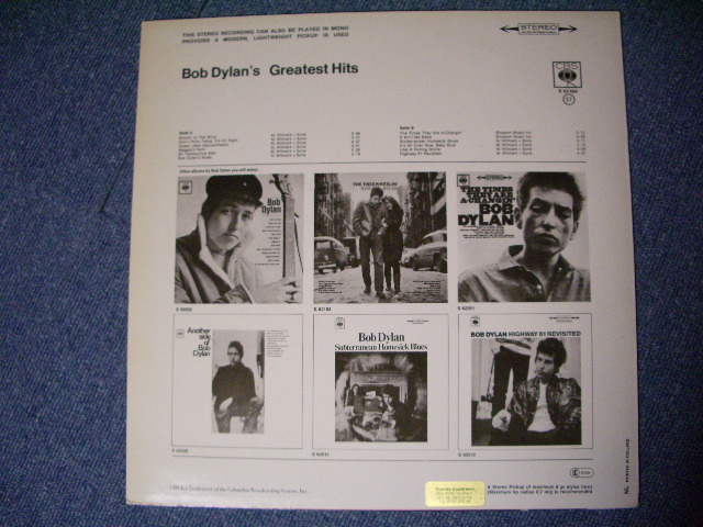 画像: BOB DYLAN - GREATEST HITS  /  HOLLAND 2nd Press ? LP 