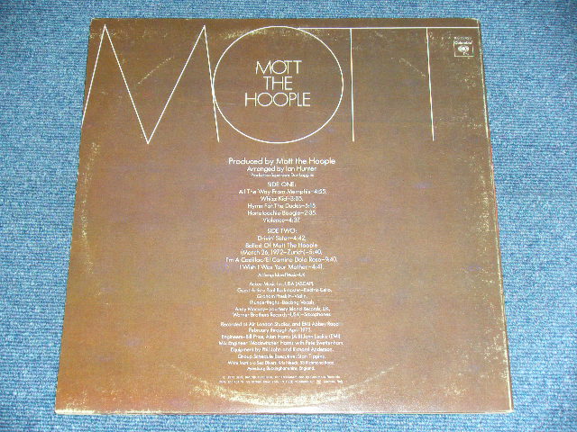 画像: MOTT THE HOOPLE  - MOTT/ 1973 US ORIGINAL Used LP  