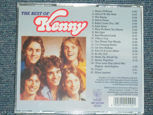 画像: KENNY - THE BEST OF KENNY / 1994  GERMAN  Brand New Sealed CD
