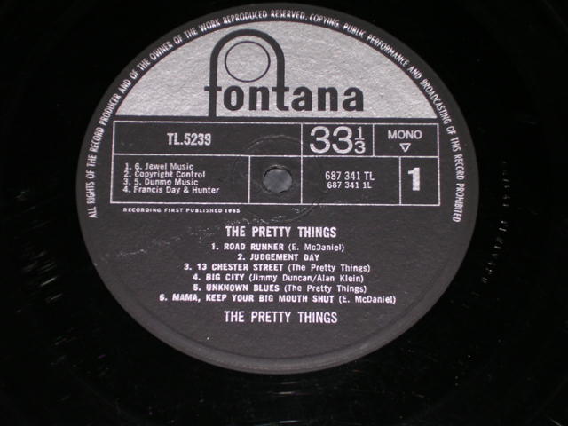 画像: THE PRETTY THINGS - THE PRETTY THINGS / 1965 UK ORIGINAL MONO LP 