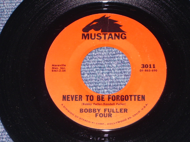 画像1: BOBBY FULLER FOUR - NEVER TO BE FORGOTTEN   / 1965 US ORIGINAL  7"Single With 