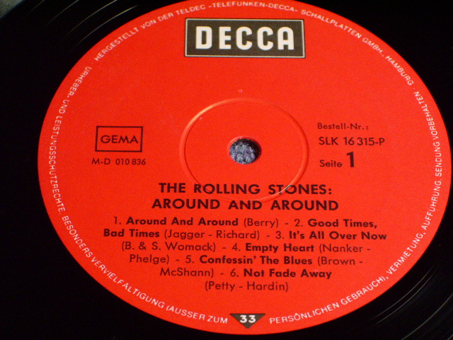 画像: ROLLING STONES - AROUND AND AROUND /  1970s WEST GERMANY LP 